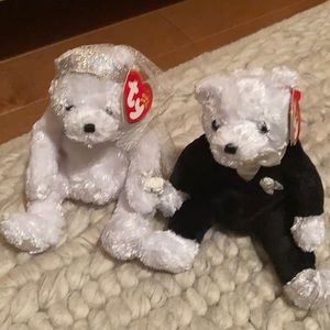 Original Ty bride and groom beanie babies